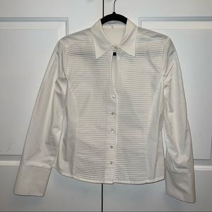 Naracamicie White Buttondown Top